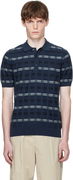 Fred Perry Striped Rib Knitted Polo