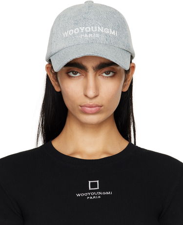 Šiltovka WOOYOUNGMI WOOYOUNGMI Embroidered Denim Baseball Cap Šedá | W241AC52, 0