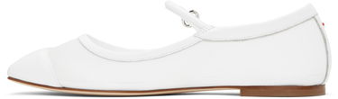 Oblečenie Aeyde Aeyde Uma Mesh Toe-Cap Ballerina Flats Biela | A11-FL-RKLS08FL181-SS25-1020-007, 2