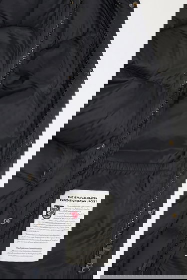Prešívaná bunda FJÄLLRÄVEN Expedition Winter Down Hooded Puffer Jacket Čierna | F84605, 5