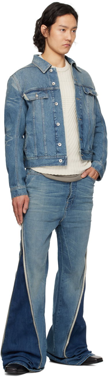 Džínsy Rick Owens Rick Owens DRKSHDW Hollywood Bolan Banana Jeans Modrá | DU01E3363 SDWB, 3