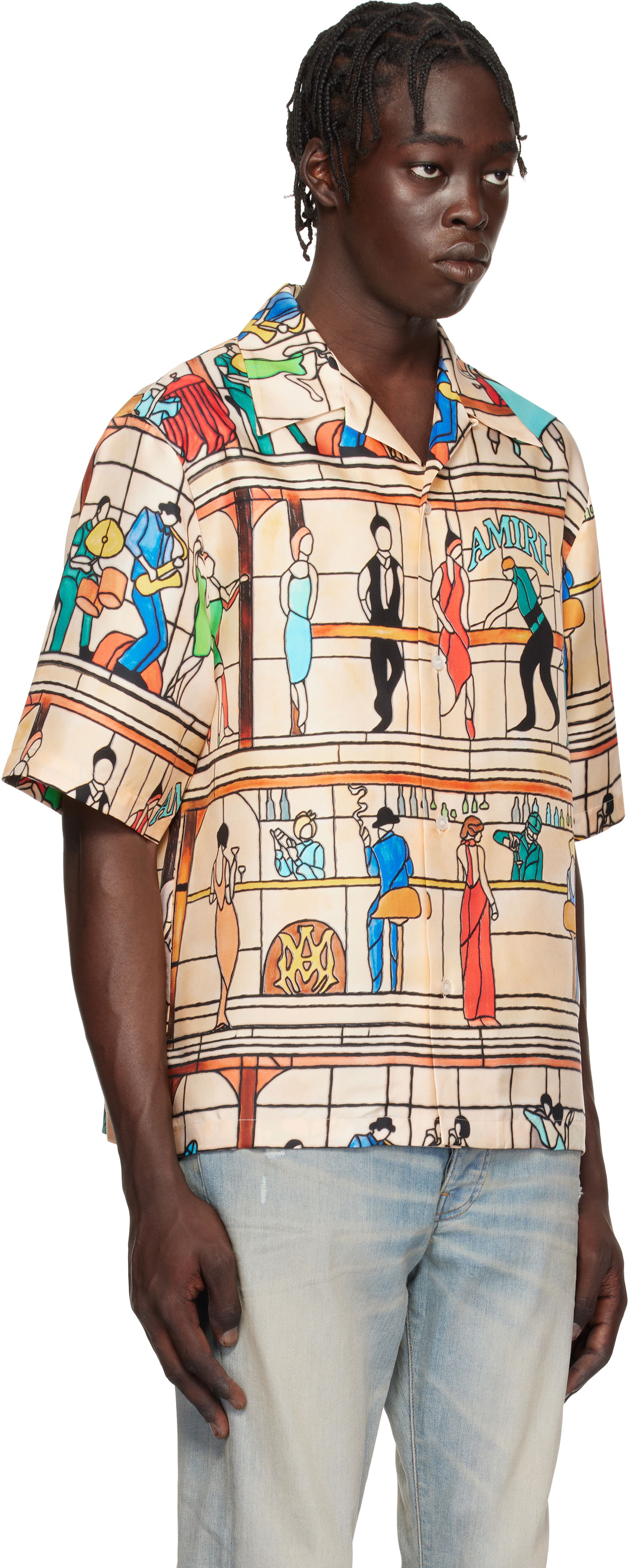 Košeľa AMIRI Pool Hall Print Relaxed Fit Shirt Rôznofarebný | AMSTCA1082, 1
