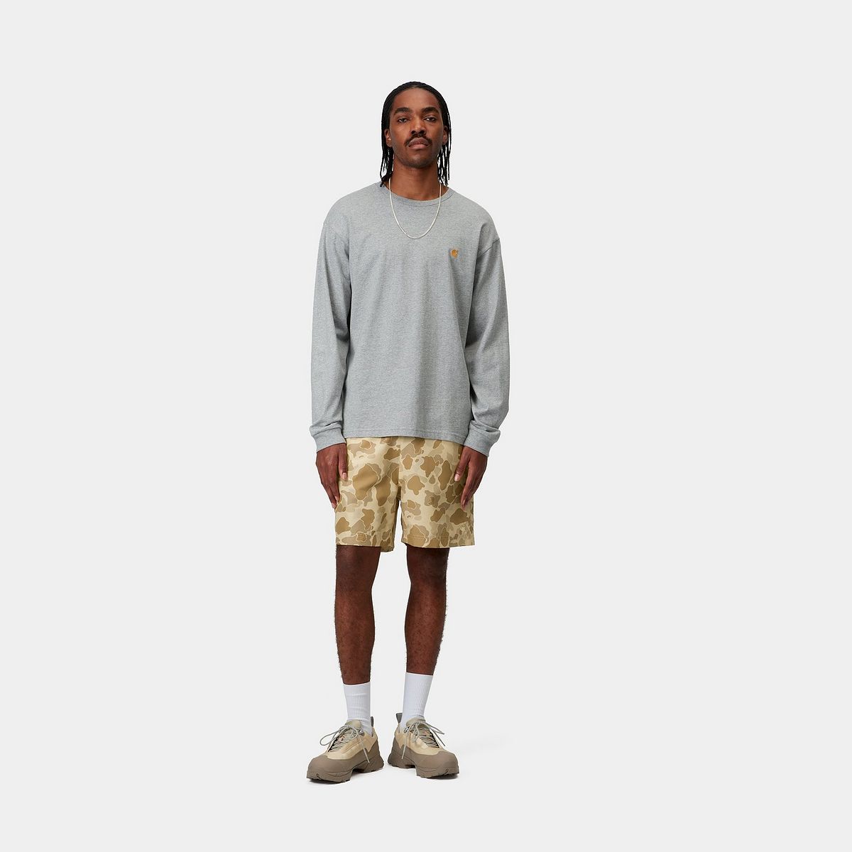Plavky Carhartt WIP Carhartt WIP Slater Camo Swim Trunks Béžová | I035063_4, 1