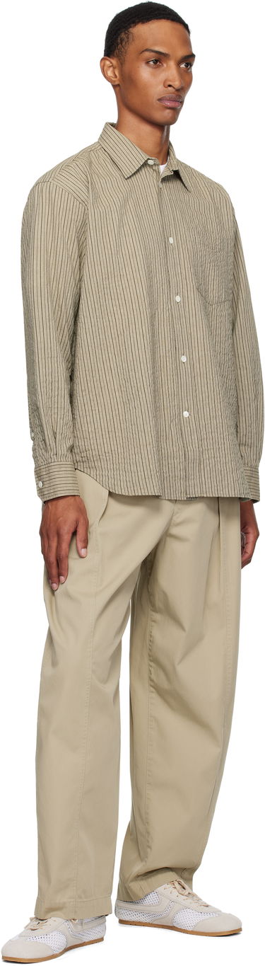 Košeľa NORSE PROJECTS Norse Projects Oversized Striped Shirt Béžová | N40-0828, 3
