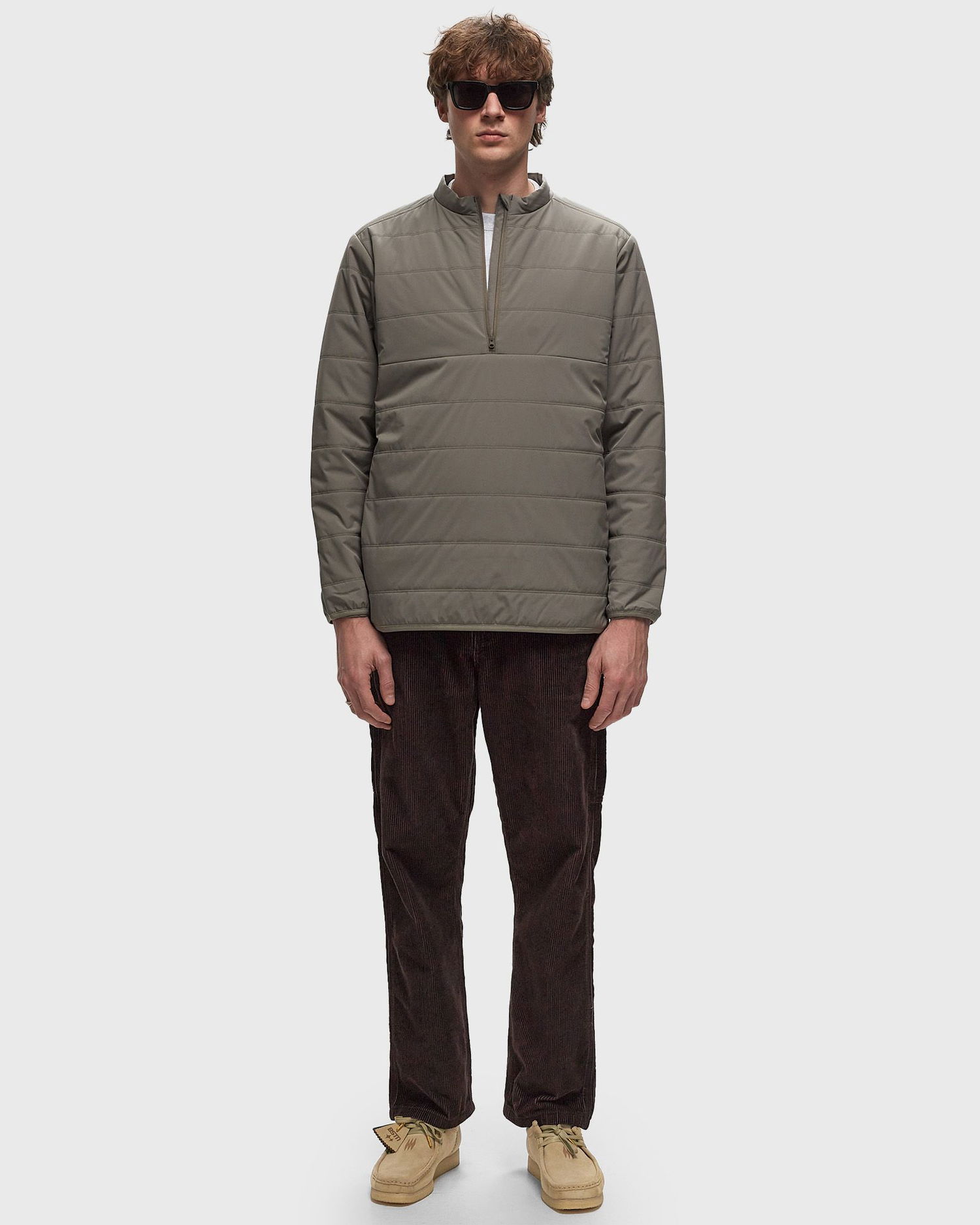 Bunda Snow Peak Flexible Insulated Half Zip Pullover Šedá | SW-24AU004-KHAKI, 1