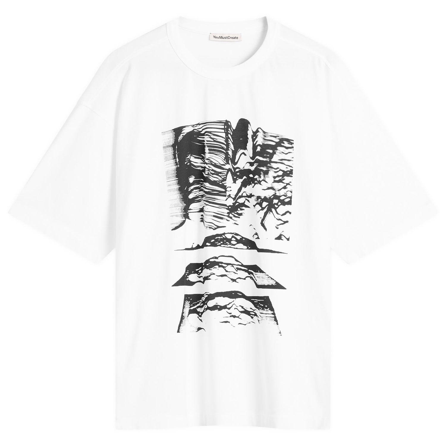 Tričko YMC YMC Triple Mountains T-Shirt, Size Small Biela | P6ZAE-10, 0