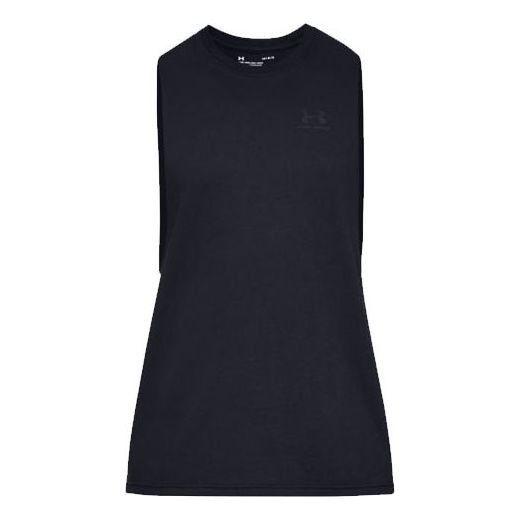 Tielko Under Armour Sportstyle Left Chest Cut-Off Tank Top Čierna | 1329286-001