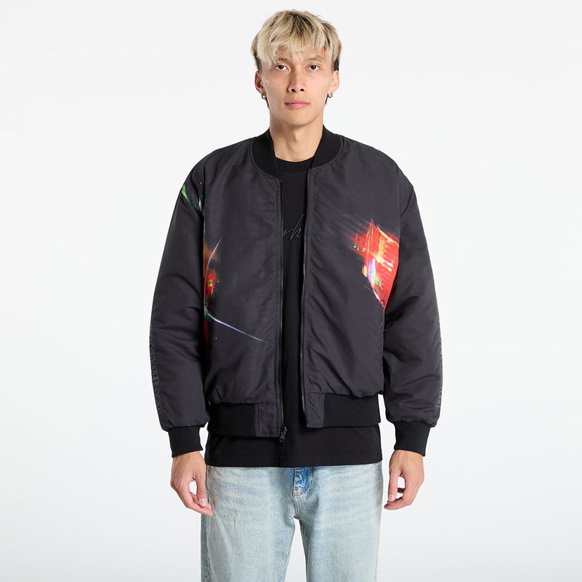Bomber bunda Pleasures PLEASURES Daft Club Reversible Bomber Jacket Čierna | P25DP001-BLACK