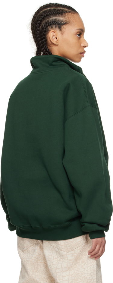Sveter Jacquemus Jacquemus Gros Grain Zipped-Rollneck Sweatshirt Zelené | 25E255JS283-2458, 2