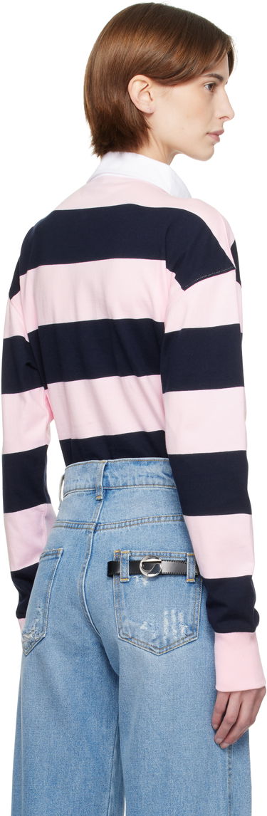 Polo tričko Coperni Coperni Striped Rugby Shirt Ružová | COPJS116F5026, 2