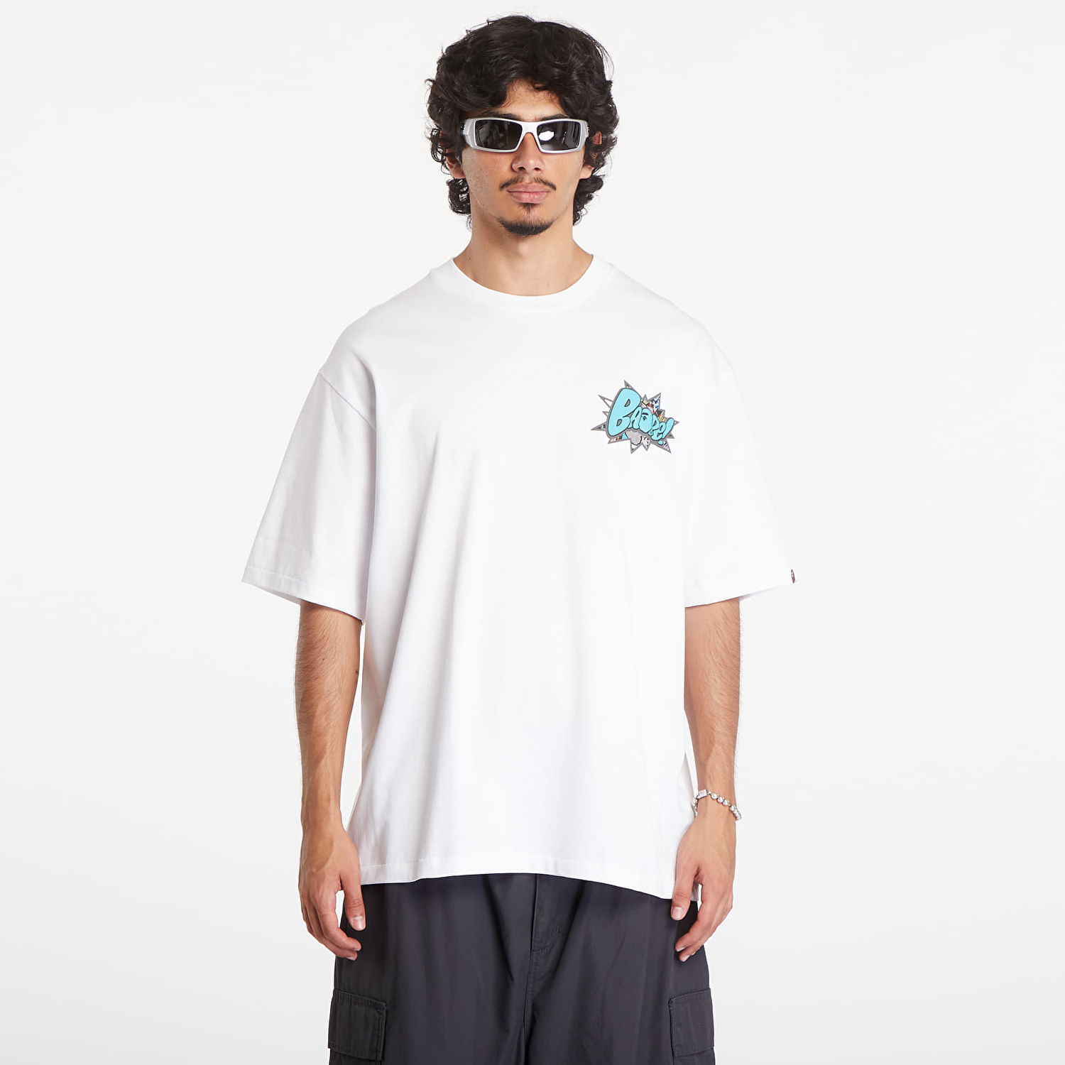 Tričko BAPE A BATHING APE Graffiti Bape Relaxed Fit Short Sleeve Tee White Biela | 001TEK301340M WHT, 0