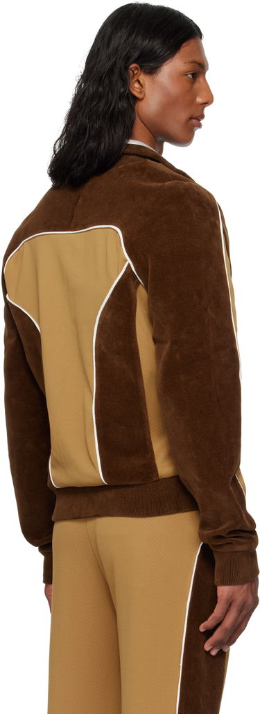 Súprava Casablanca Casablanca Chenille Panelled Track Jacket Hnedá | MS25-JTP-342-01, 2