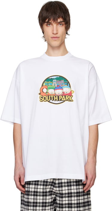 Tričko VETEMENTS Vetements 'South Park' Oversized T-Shirt Biela | UA66TR610W, 0