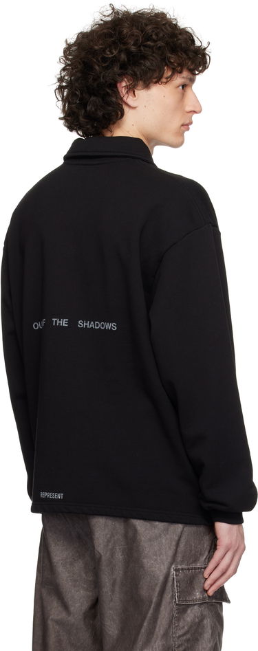 Sveter Represent Clo Represent 'Team Rep' Quarter-Zip Sweatshirt Čierna | MLM41054, 2