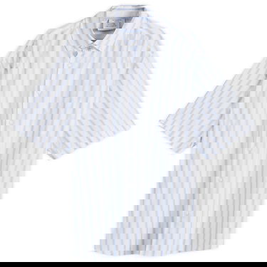 Košeľa VETEMENTS VETEMENTS Pinstripe Short Sleeve Shirt, Size Large Modrá | UA66SH420L, 1