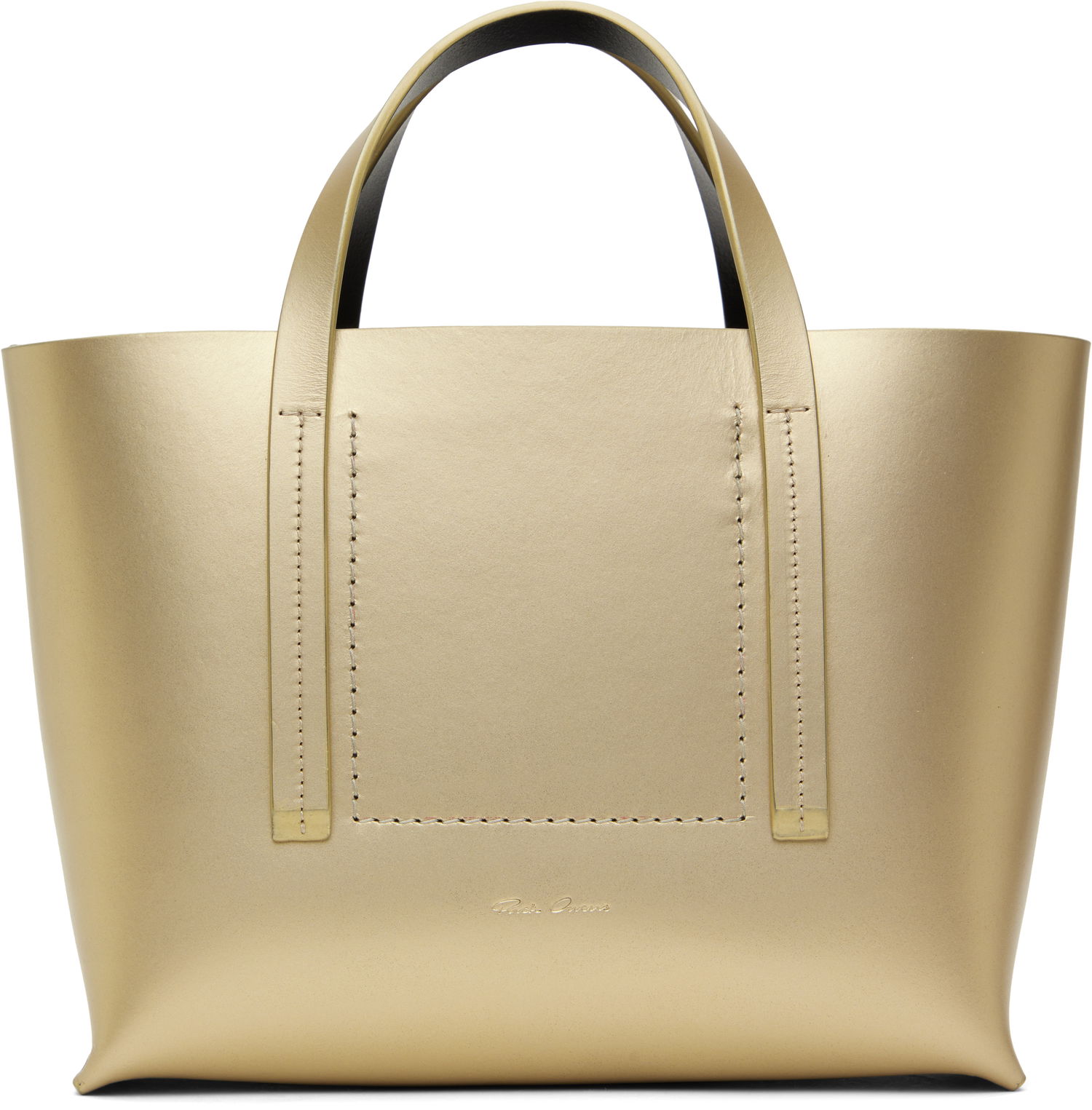 Tote bag Rick Owens Rick Owens Hollywood Mini Shopper Tote Metalická | RA01E0664 LGEMGH, 0