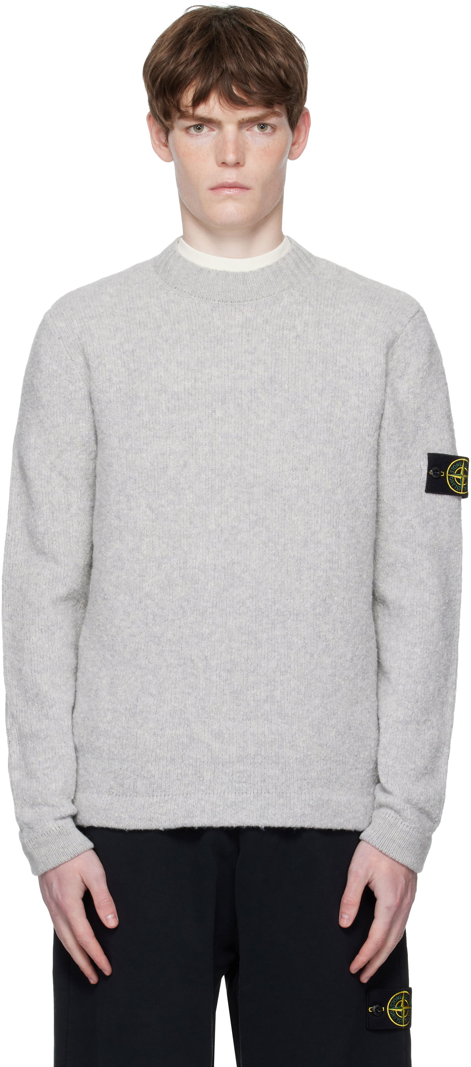 Sveter Stone Island Fancy Yarn Sweater Šedá | K2S15 5100056 S00N2, 0