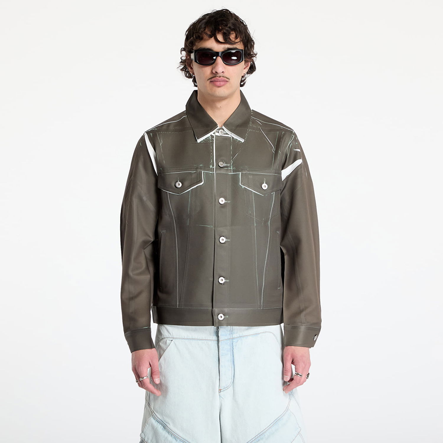 Bunda Comme des Garçons Comme des Garçons SHIRT Woven Jacket Zelené | FO-J503 KHAKI, 0