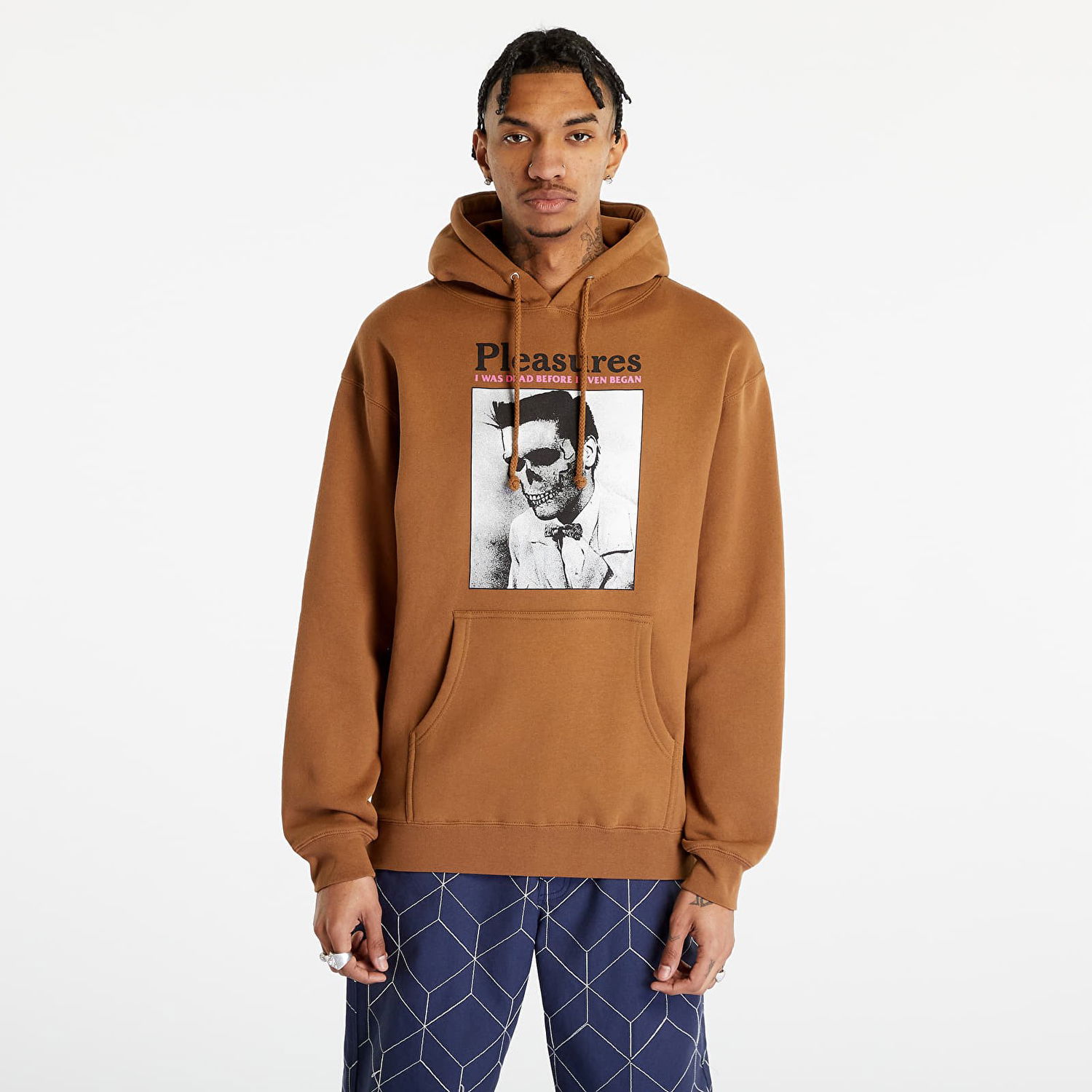 Mikina Pleasures Dead Hoodie Hnedá | P23SP073 CARAMEL, 0