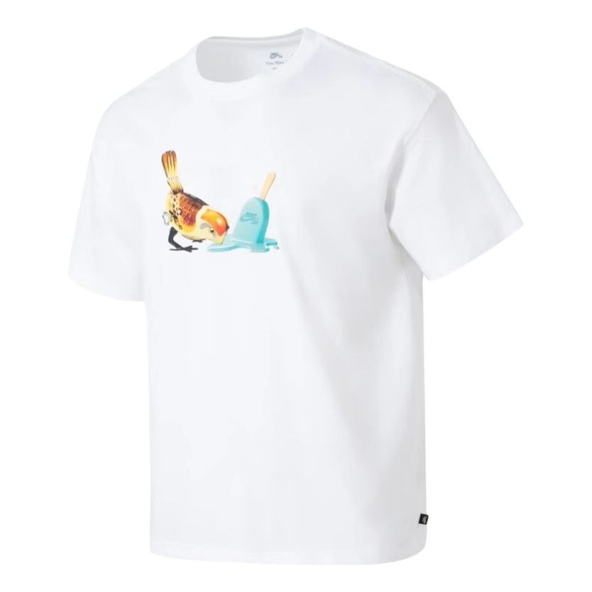 Tričko Nike SB SB Bird And Popsicle Graphic Skate T-Shirt Biela | HJ0819-100, 0