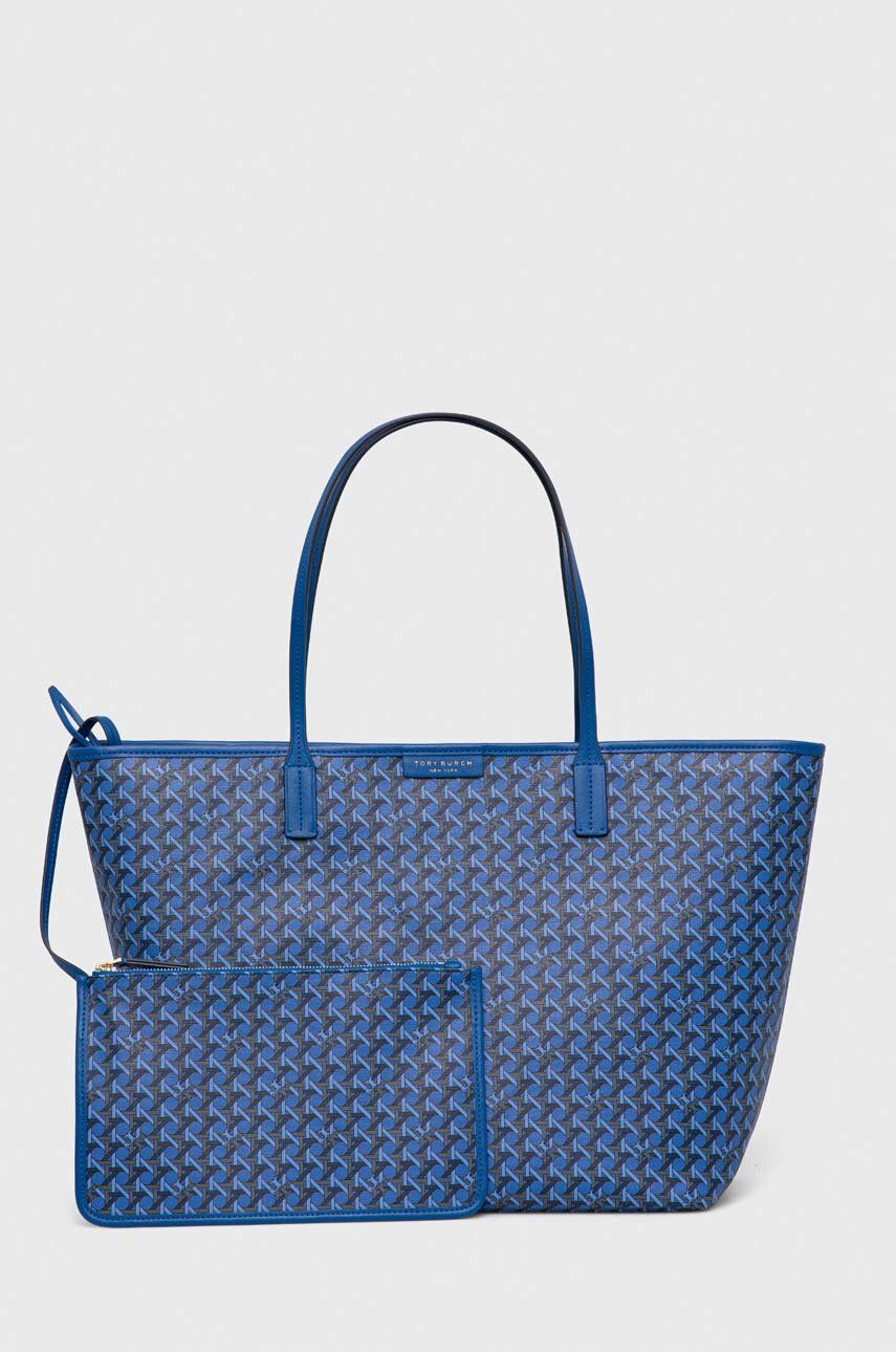 Tory Burch T Monogram Tote Bag with Pouch