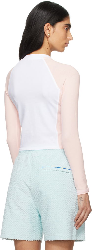 Tričko Casablanca Raglan Long Sleeve T-Shirt Biela | WPS25-JTP-313-01, 2