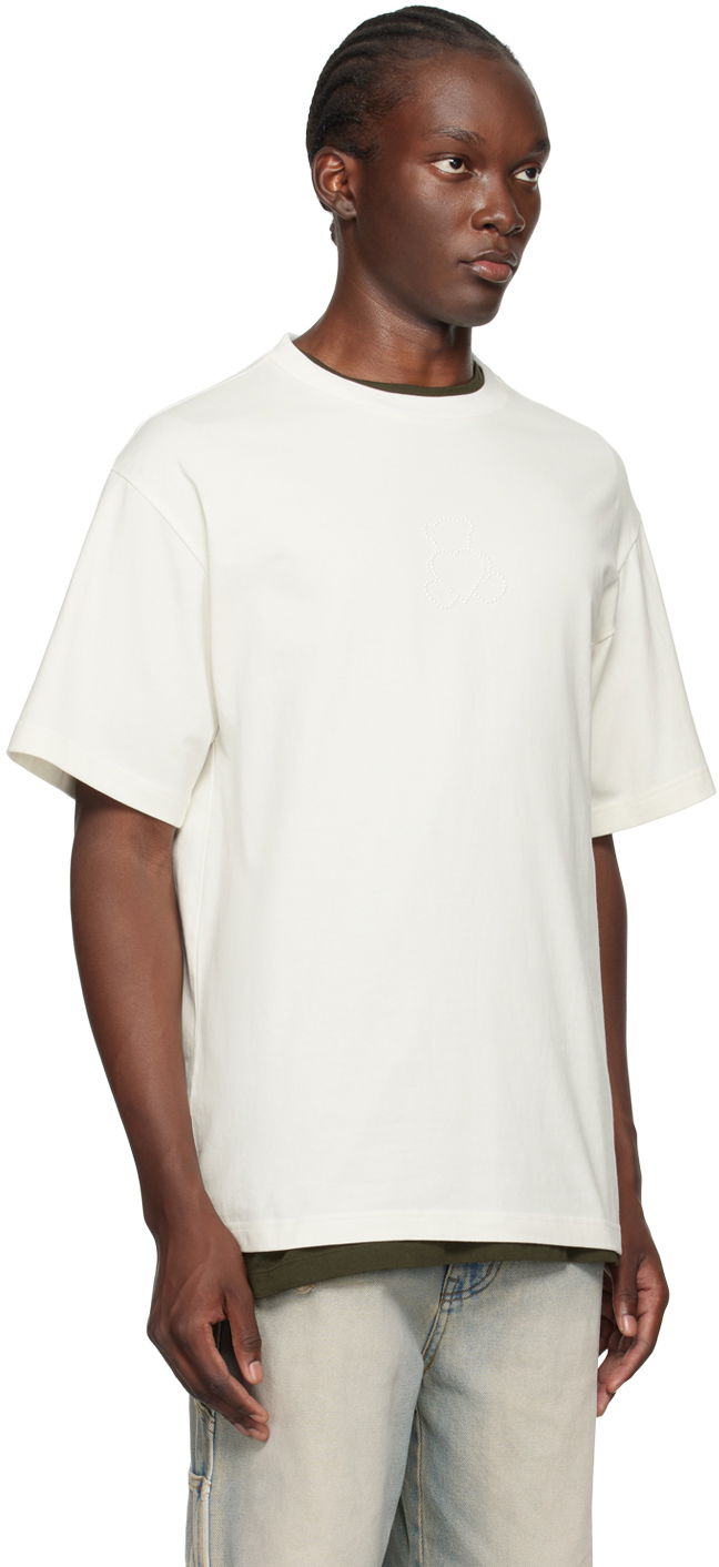 Tričko We11done We11done Pearl Bear T-Shirt Biela | WD-TT2-24-780-U-IV, 1