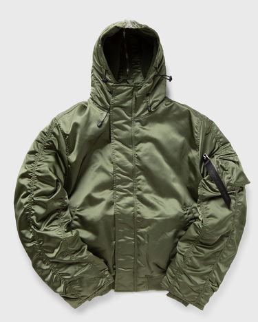 Bomber bunda Alpha Industries N-2B PRIMALOFT Hooded Bomber Jacket Zelené | 758101-01, 0