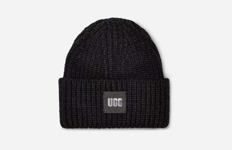 Kulicha UGG Chunky Rib Beanie Čierna | 20061-BLK, 0