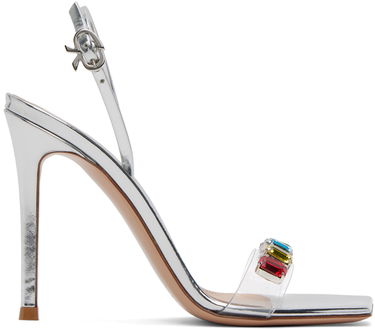 Tenisky a topánky Gianvito Rossi Gianvito Rossi Ribbon Candy Heeled Sandals Metalická | G32215.15RIC.PLM, 0