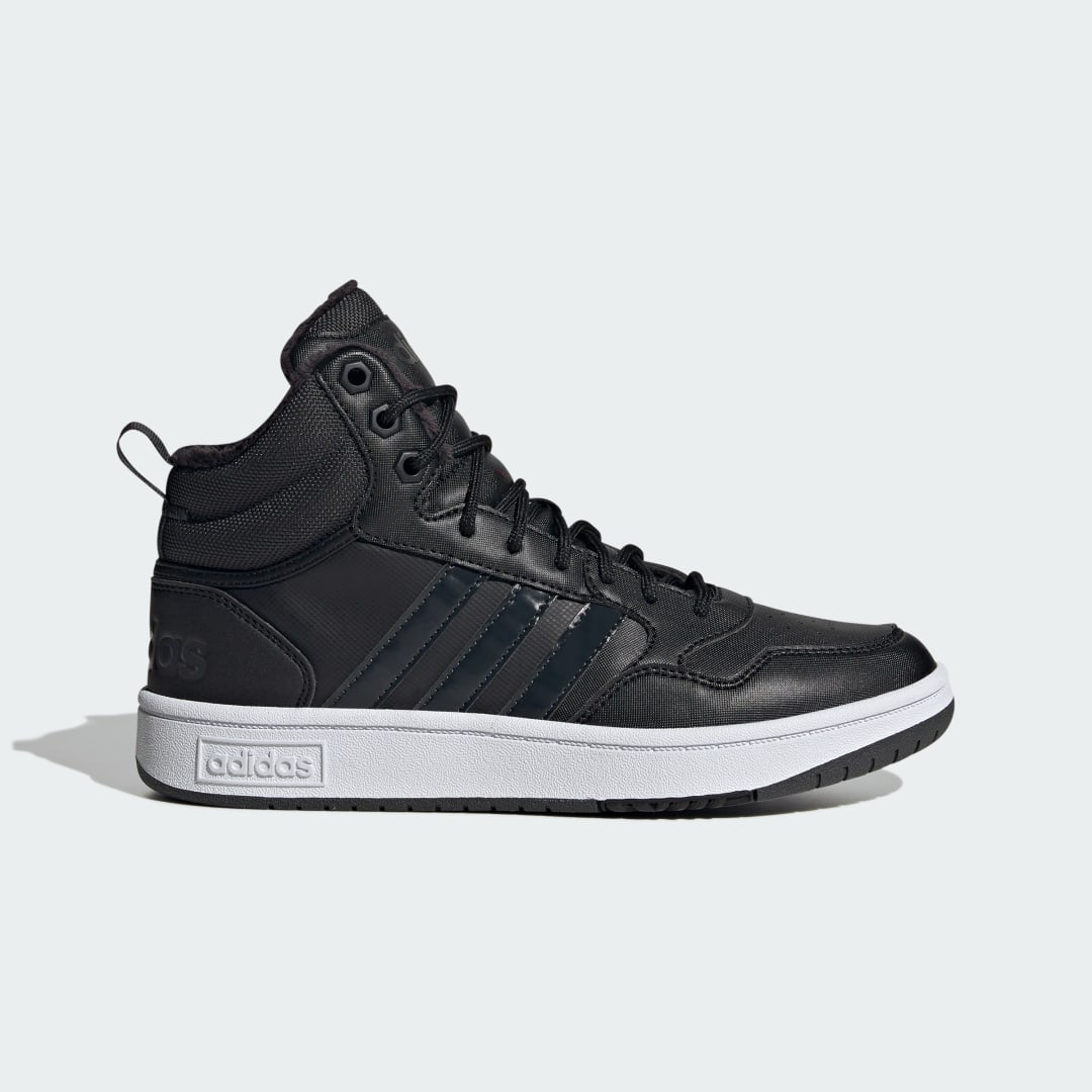 Tenisky a topánky adidas Performance Hoops 3.0 Mid Lifestyle Fur Lining Winterized Čierna | GW6434, 1