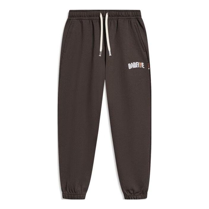 Tepláky Li-Ning BadFive Logo Knit Sweatpants Hnedá | AKLT841-2