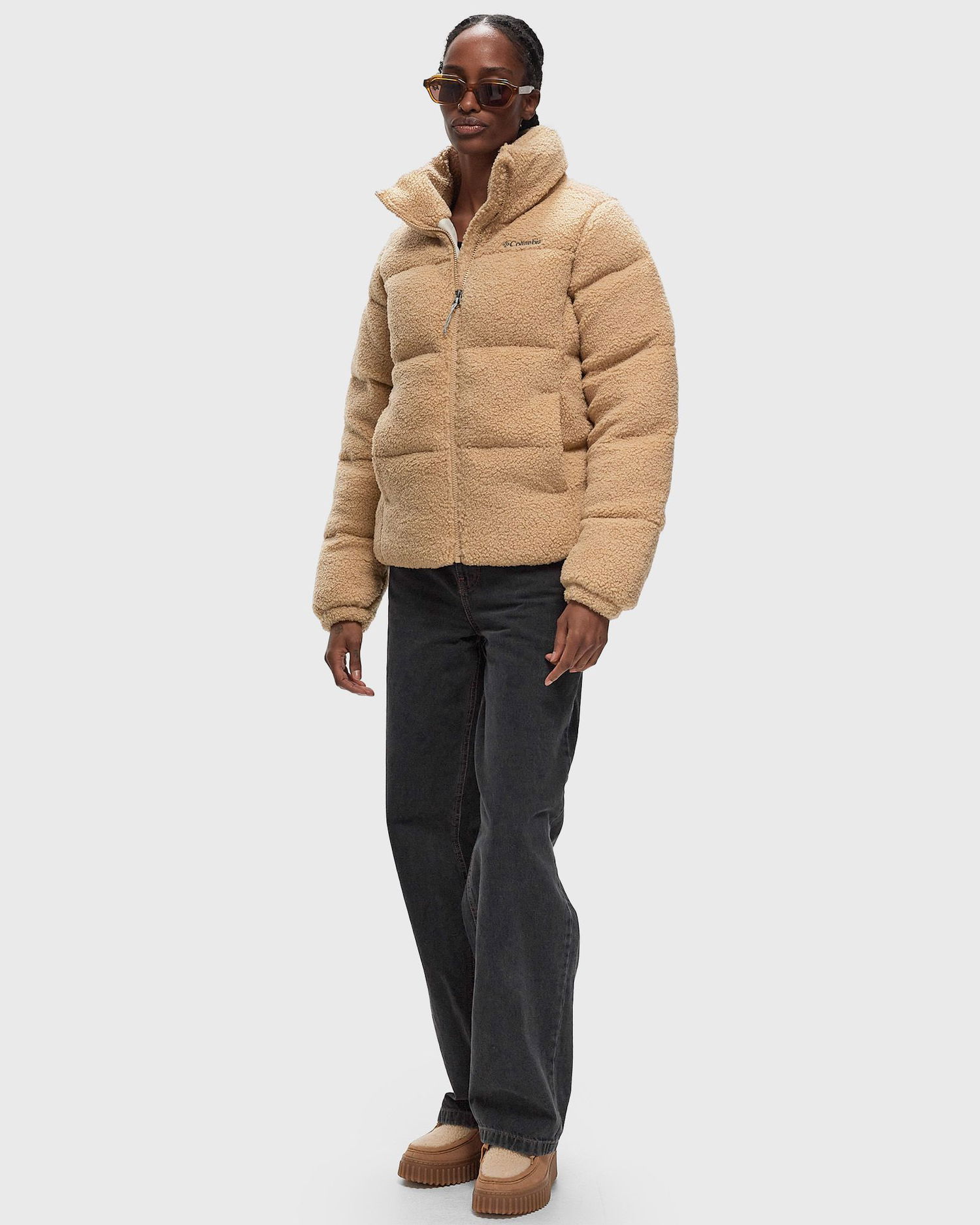 Prešívaná bunda Columbia Puffer Sherpa Jacket Hnedá | 2089231262, 1