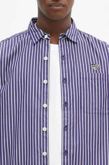 Košeľa Neighborhood NEIGHBORHOOD Striped Regular Fit Shirt Fialová | 242TSNH.SHM03, 3