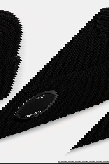 Kulicha C.P. Company C.P. Company Wool Beanie Čierna | RFCMAC739A005509A, 2