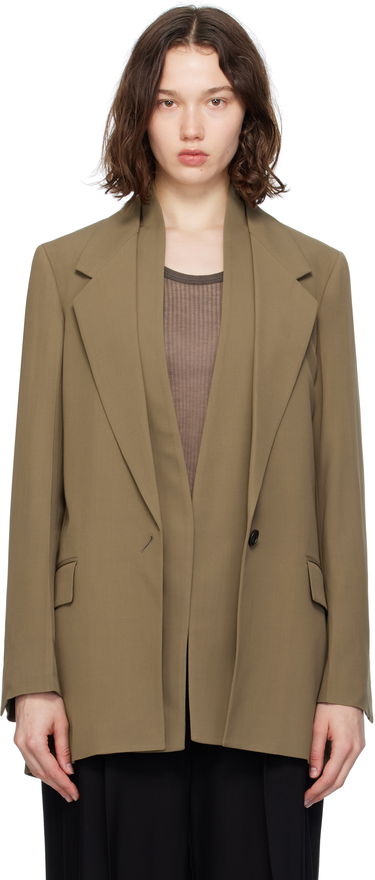 Bunda FERRAGAMO Ferragamo Single Breasted Blazer Zelené | 782598, 0