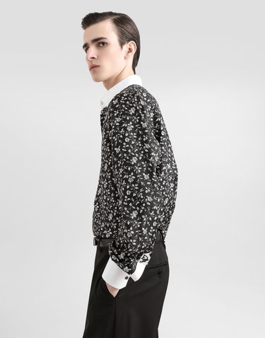 Košeľa Dolce & Gabbana Dolce & Gabbana Silk Shirt with Floral Print Čierna | G5MM4ZIS1X1HN5EV, 3
