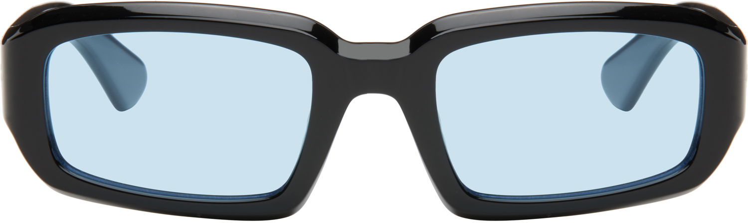Slnečné okuliare Port Tanger Black Square Sunglasses Čierna | PT-5003, 0