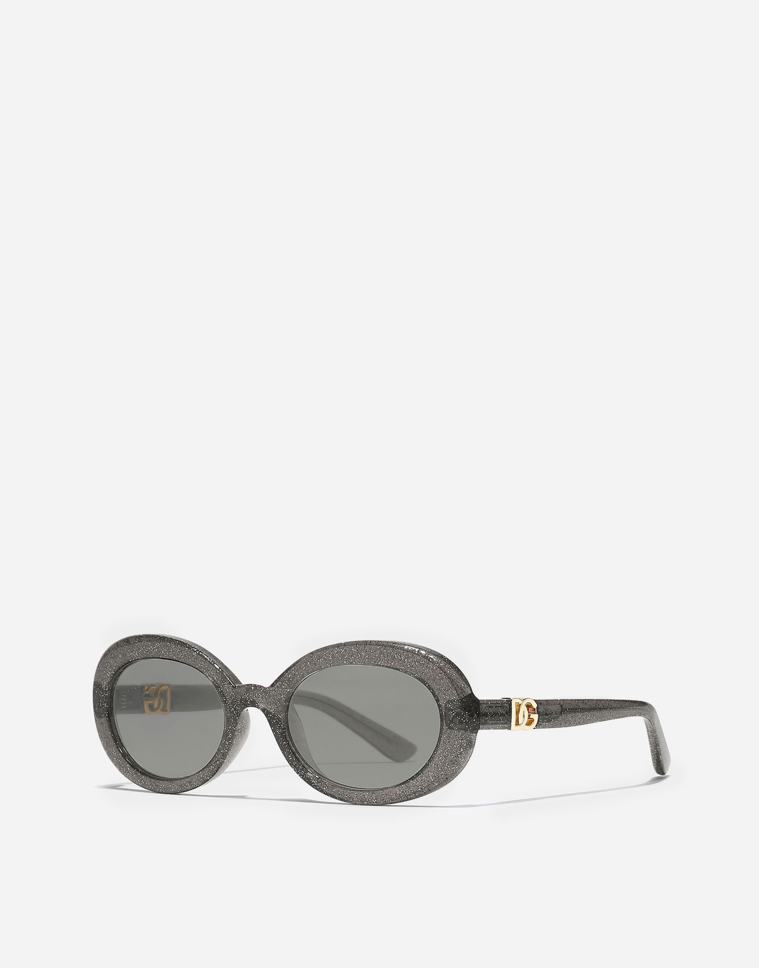 Slnečné okuliare Dolce & Gabbana Dolce & Gabbana DNA Glitter Oval Sunglasses Šedá | VG600PVN1879V000, 1