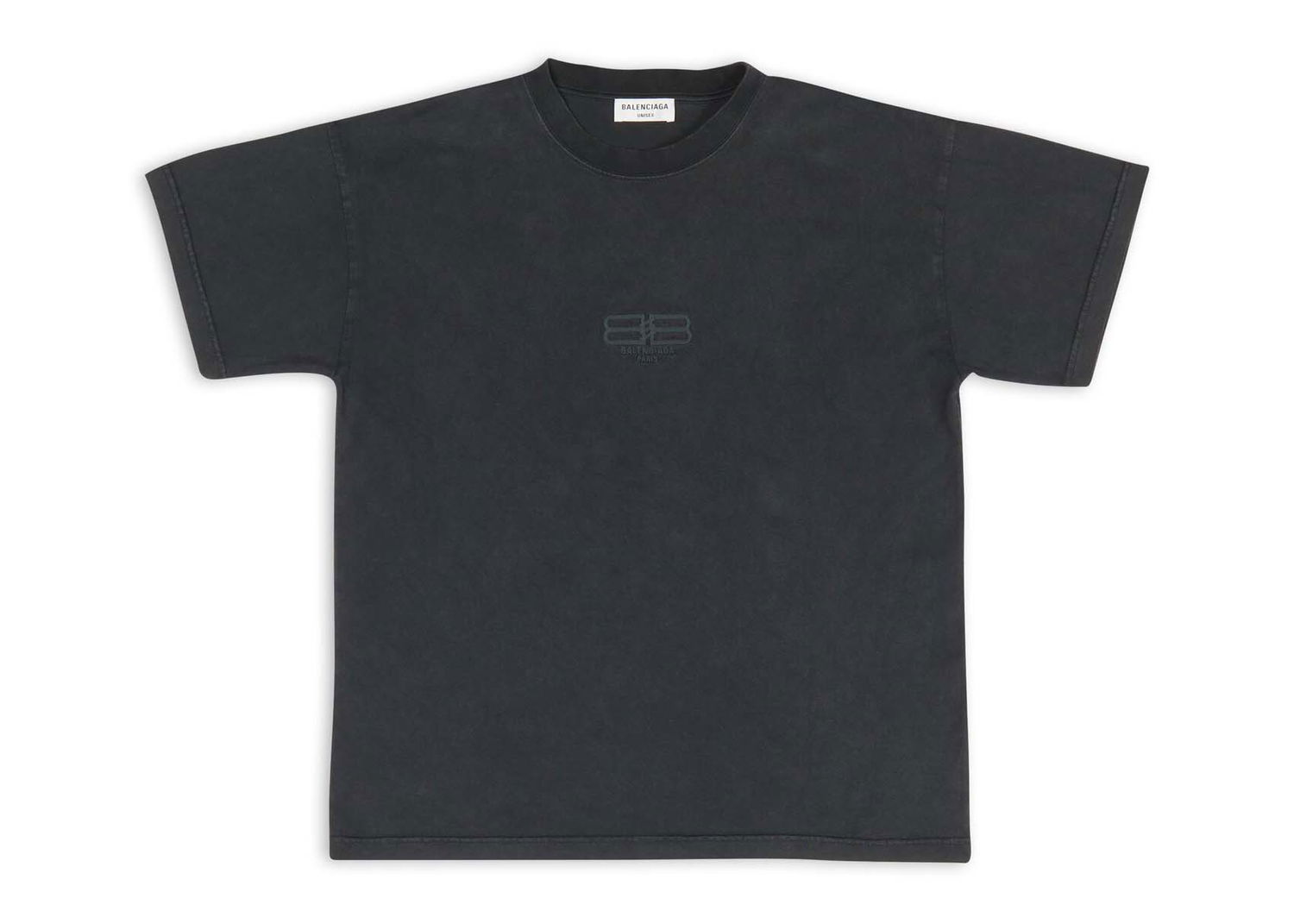 Tričko Balenciaga BB Paris Icon Medium Fit T-Shirt Čierna | 612965TMVG79034, 0