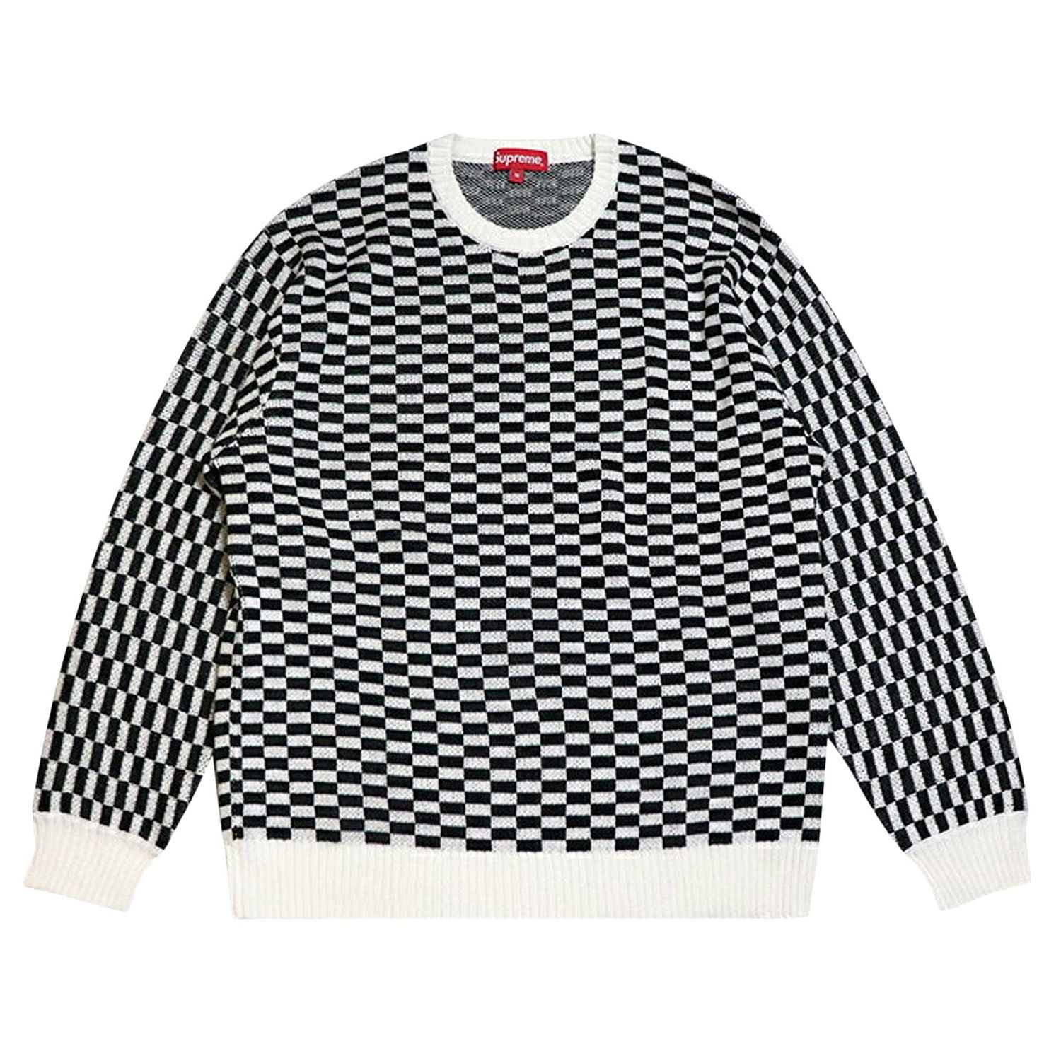 Sveter Supreme Back Logo Sweater Rôznofarebný | SS20SK4 CHECKERBOARD, 1