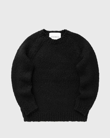Sveter CLOSED Chunky Knit Crewneck Raglan Jumper Čierna | C86804-94B-SI-100, 2