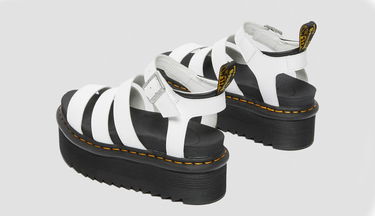 Tenisky a topánky Dr. Martens Blaire Quad Hydro Leather Platform Sandals W Biela | DM27296100, 2