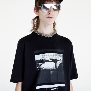 Tričko HERON PRESTON Misprinted Tee Čierna | HMAA032S23JER0061010, 4