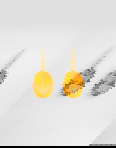 Náušnice Dolce & Gabbana Anna Earrings 18-carat Gold With Citrines And Diamonds Oranžová | WESB1GWCTR1ZOO00, 3