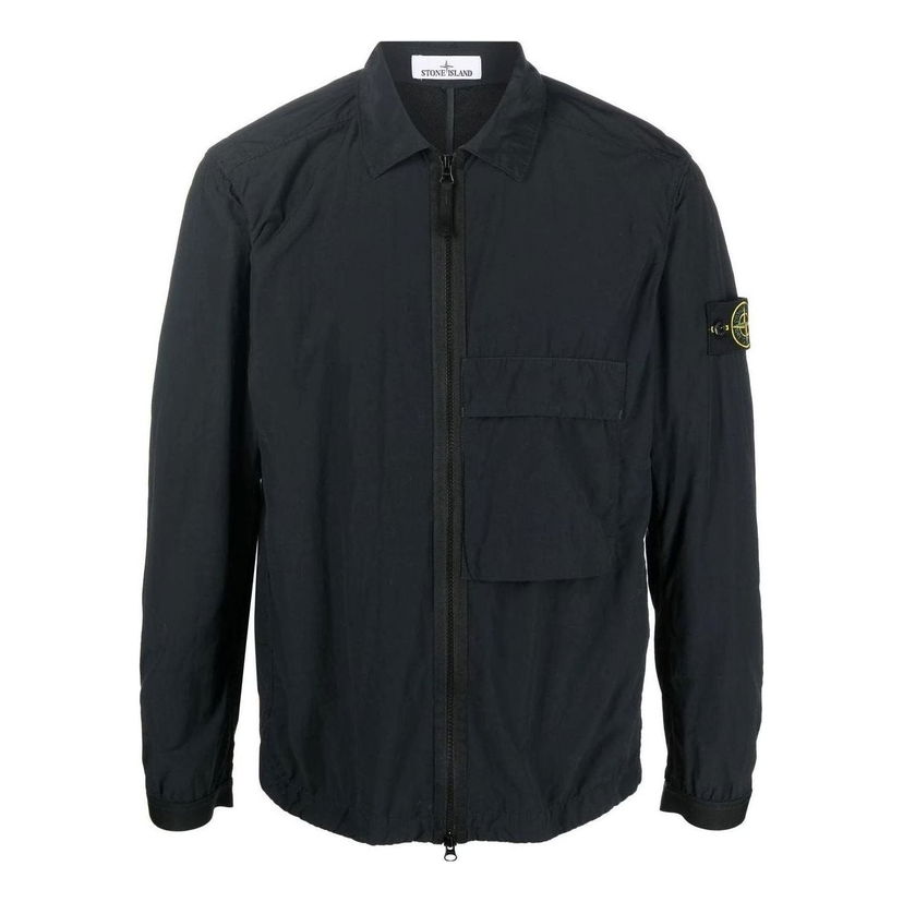 Košeľa Stone Island Stone Island Light Overshirt With Chest Pocket Čierna | 771510303-V0029