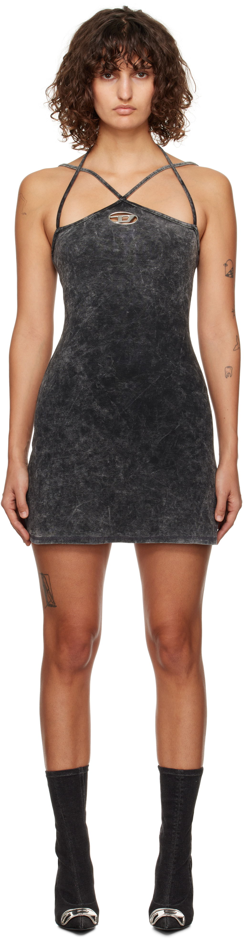 Šaty Diesel Minidress Čierna | A14426 0KHAS, 0