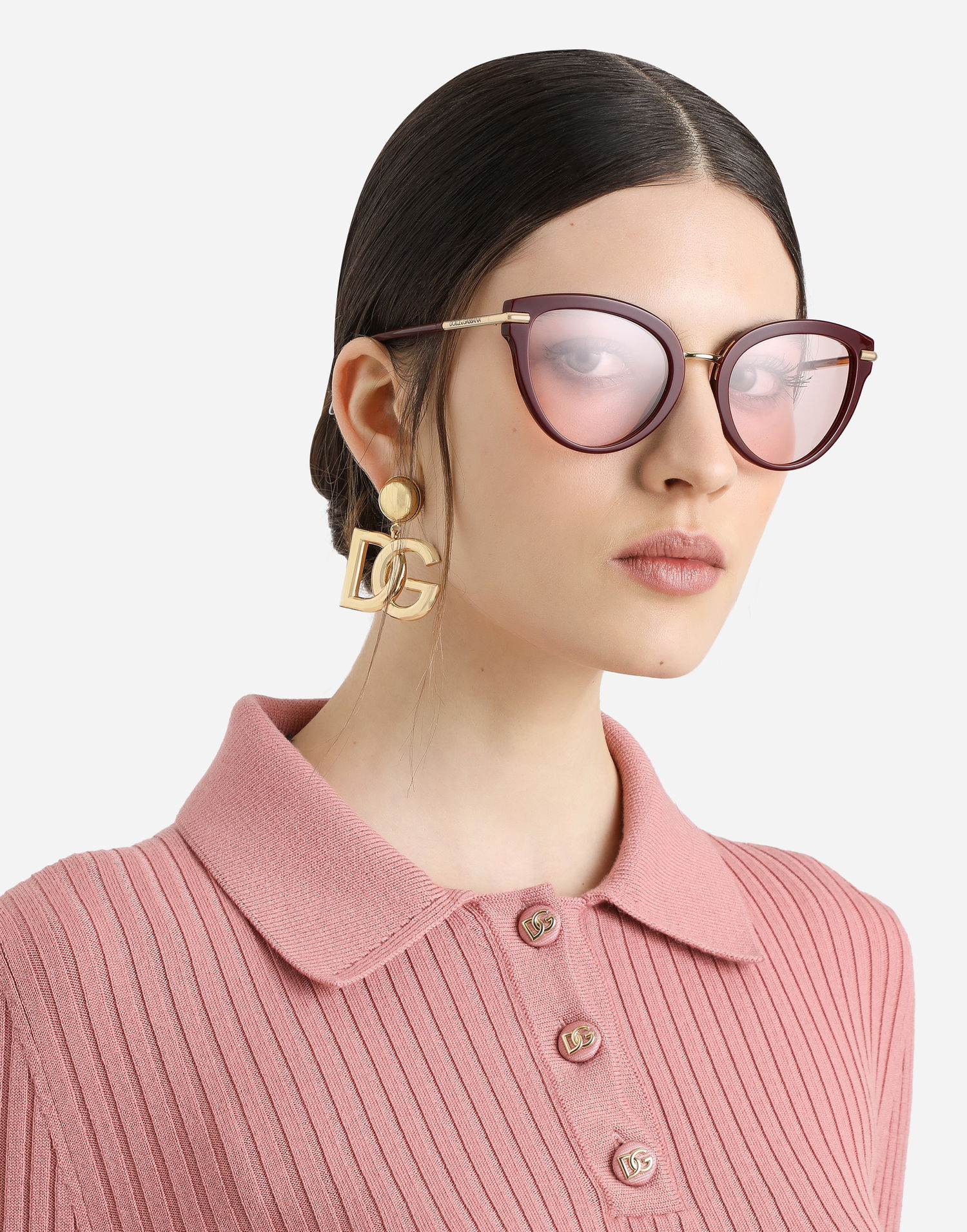 Slnečné okuliare Dolce & Gabbana Dolce & Gabbana DNA Cat Eye Sunglasses Vínová | VG4492VP1P59V000, 1