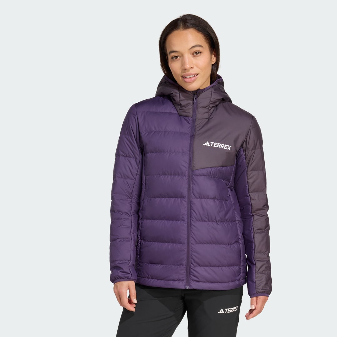 Bunda adidas Performance Terrex Multi Climawarm Hooded Jacket Fialová | JZ9988, 0