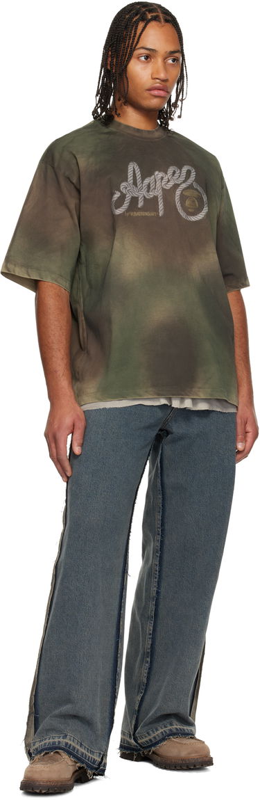 Tričko AAPE by A Bathing Ape Moonface Logo Graffiti Print T-shirt Rôznofarebný | AAPTEM1673XAOGRZ, 3